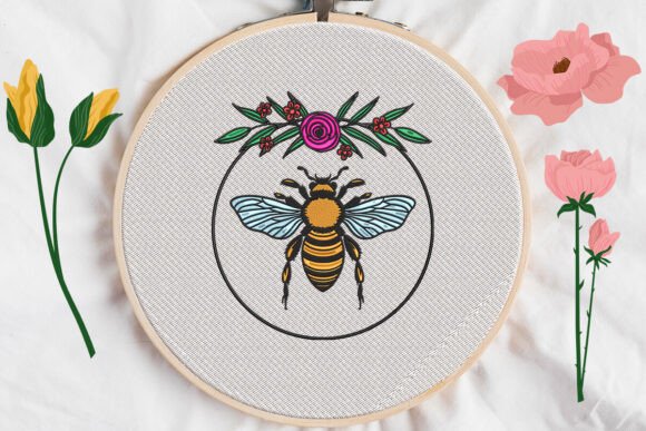 Bee Flower Embroidery Review