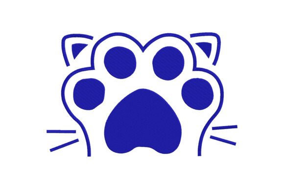 Cat Paw Print Cat Paw Embroidery Design