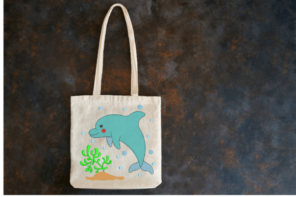 Dolphin Embroidery Design