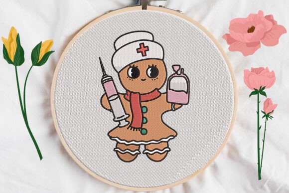 Nurse Embroidery: A Holiday-Ready Brand Asset