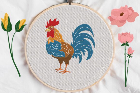 Powerful Rooster Embroidery Review