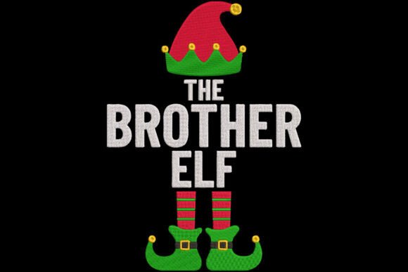 The Brother Elf, Christmas Embroidery