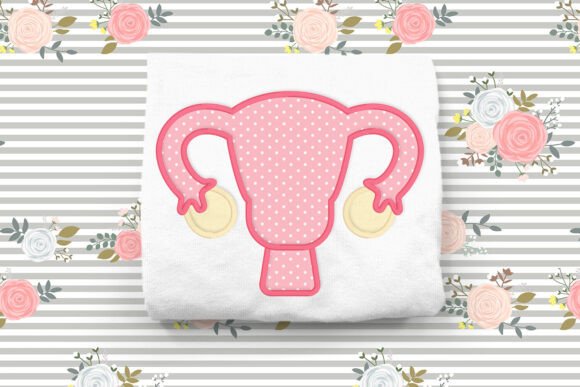 Uterus Applique Embroidery
